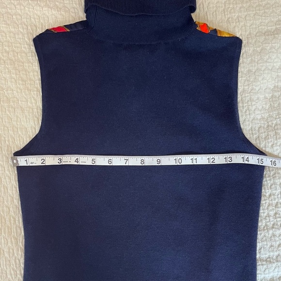 Lauren Ralph Lauren Silk and Wool Equestrian Print Sweater Dress size XS - Picture 8 of 8